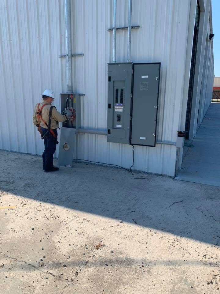 Exterior panel work — on the job