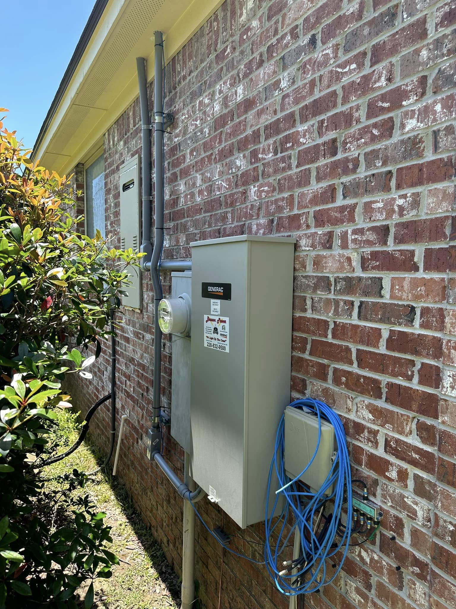 Meter and main panel — exterior