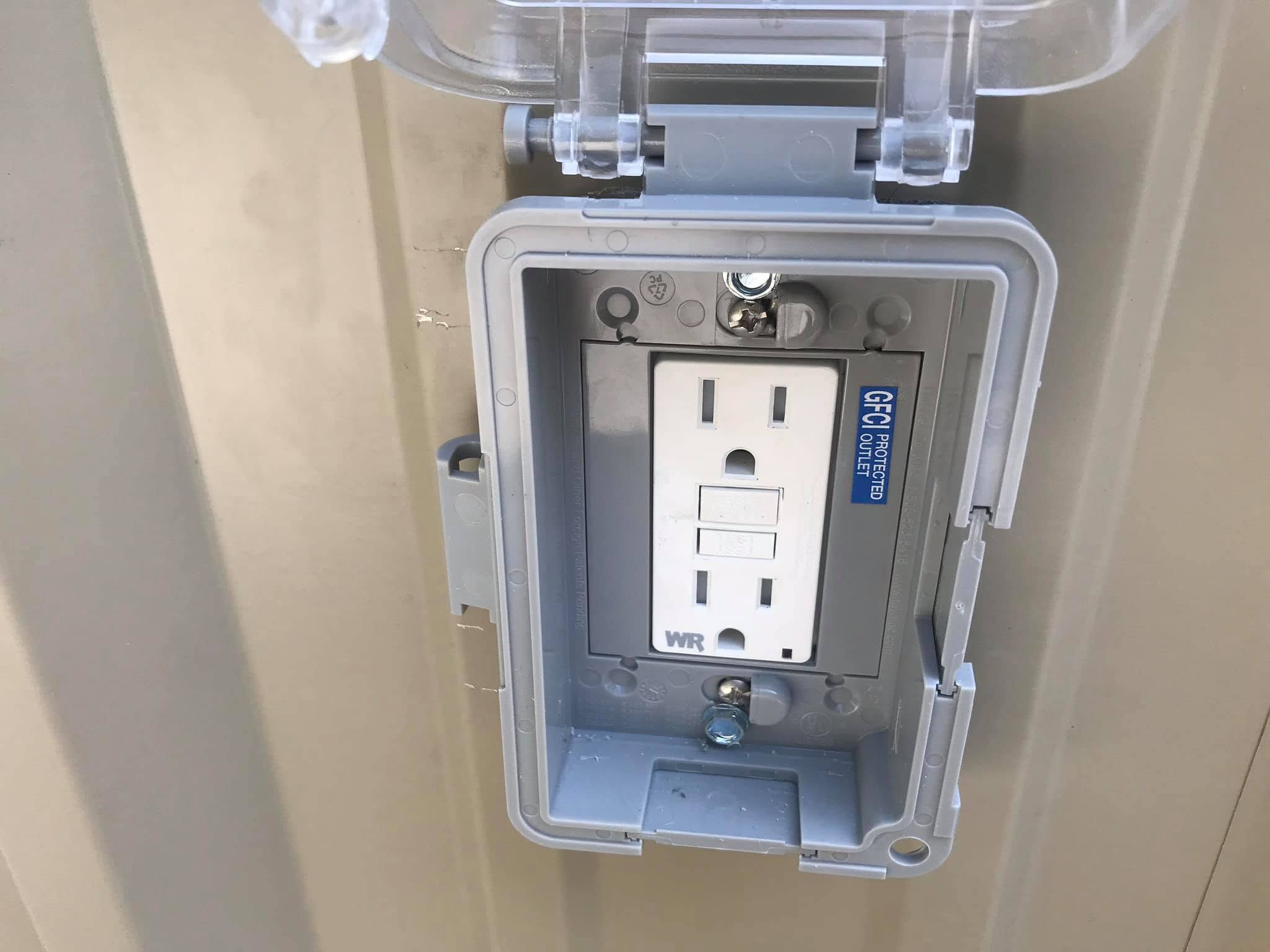 Outdoor GFCI — weatherproof