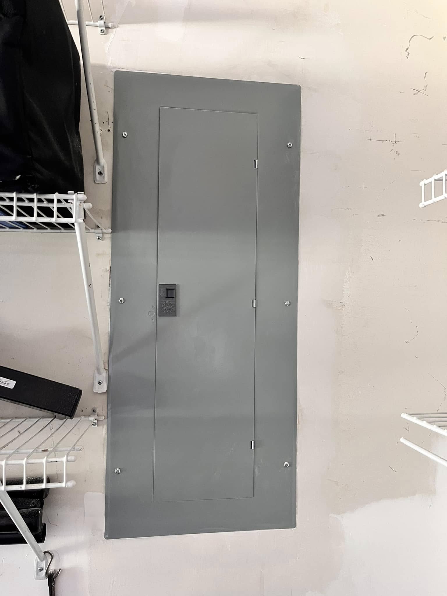 Electrical panel box — interior