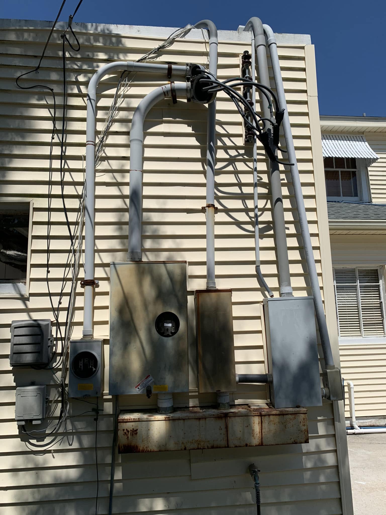Service conduit run