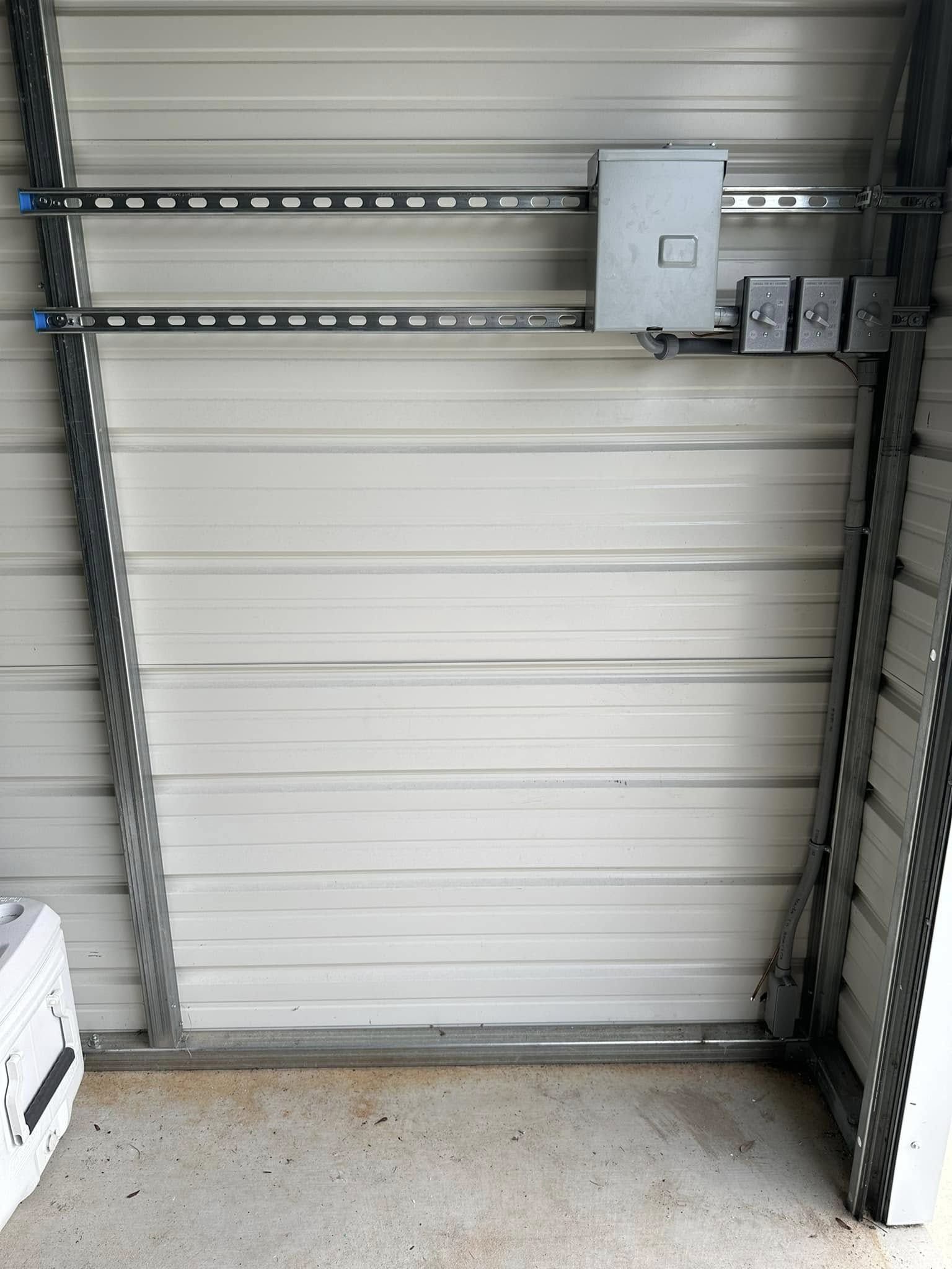 Sub-panel installed at a pool house